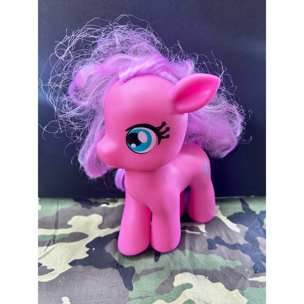 Happy Line Pink Pony Figure Purple Mane Heart Cutie Mark Toy 6 Inch